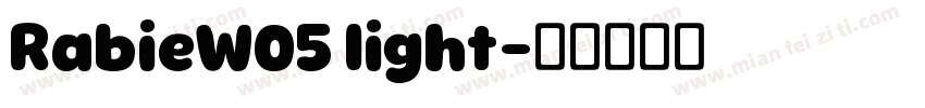 RabieW05 light字体转换